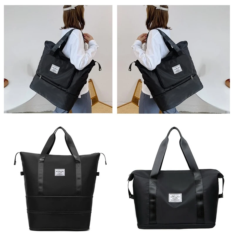 Prostorná cestovní taška s rozkládacím dnem - složitelná