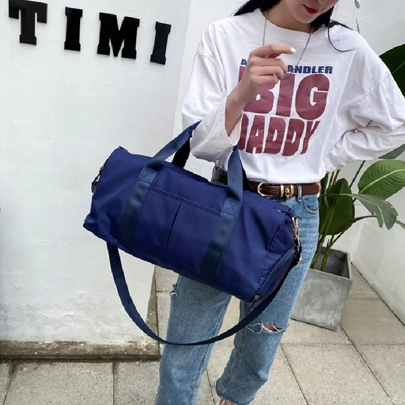 Cestovní taška s přihrádkou na boty v modrém provedení TAJO CT60