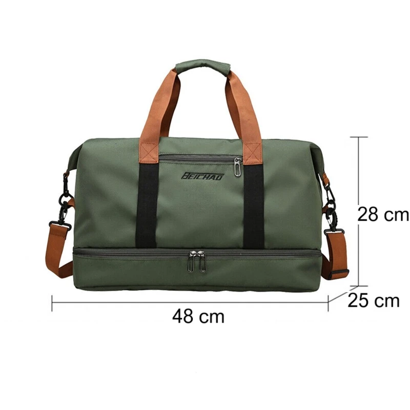 Příruční cestovní dámská taška s přihrádkou na boty