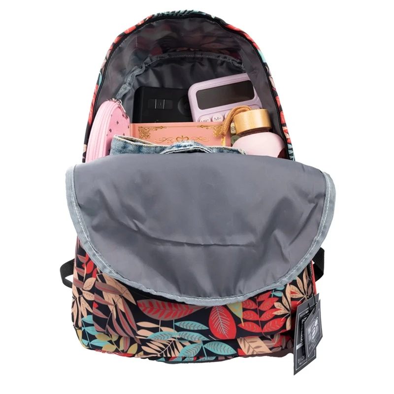 Barevný dámský batoh s lístky do školy, města i na výlet BB39