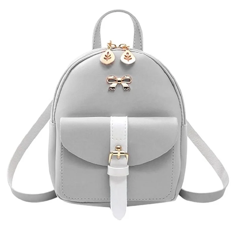 Šedý batůžek pro mladou slečnu