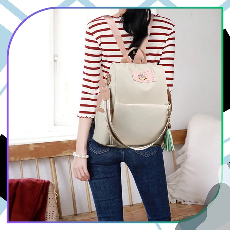 Béžový stylový a praktický dámský batoh Rabbit RO103Be