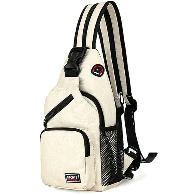 Bílý dámský malý batůžek na telefon a doklady