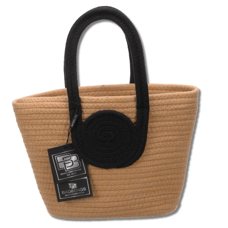 Moderní dámská slaměná kabelka do města i na pláž Lumaca BB7