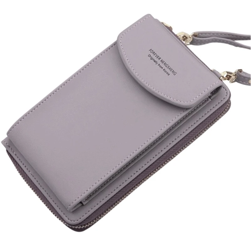 Dámská kožená kabelka, pouzdro na telefon s peněženkou