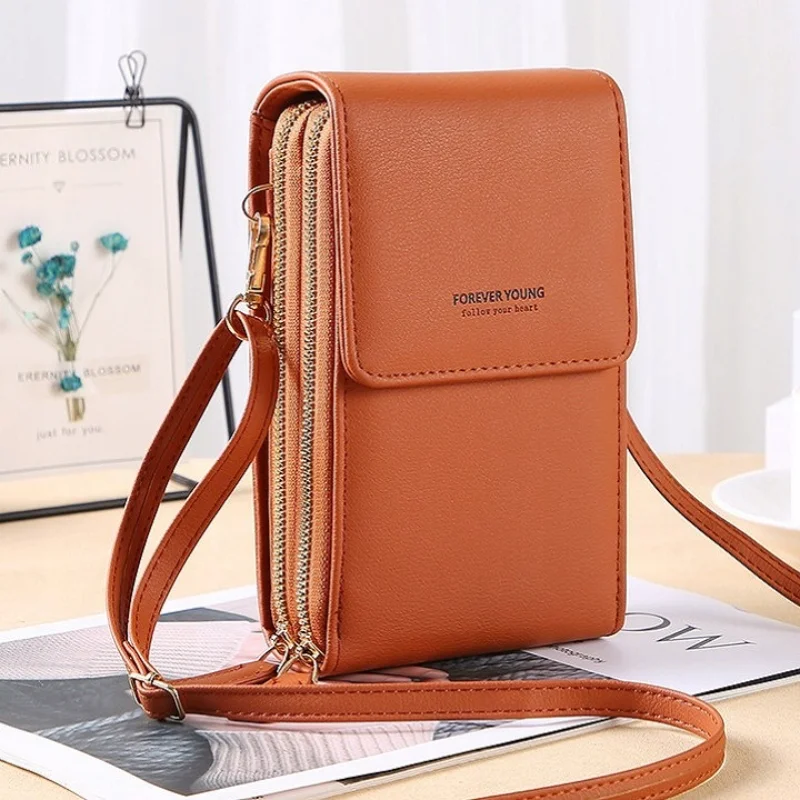 Dámská kožená kabelka na telefon s peněženkou FOREVER RO92