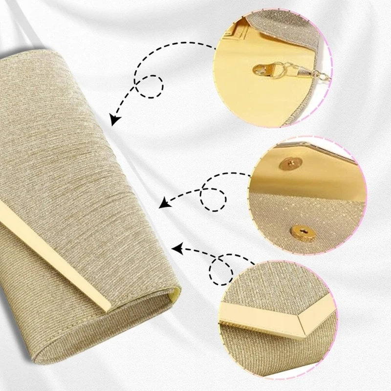 Zlatá plesová dámská kabelka PS98Z