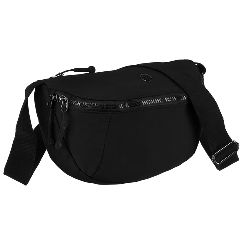 Černá dámská crossbody ledvinka přes rameno Peterson PTN09