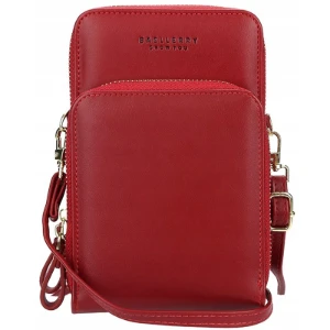 Červená dámská crossbody kabelka RO97R se zlatým kováním