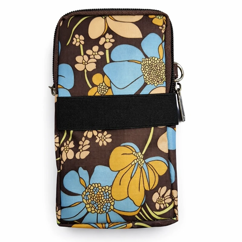 Malá dámská taštička přes rameno, na ruku vhodná ta mobilní telefon a doklady KVĚTINA RO78