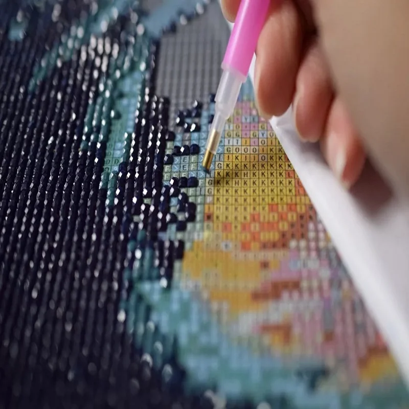 Lepení diamantů na plátno 