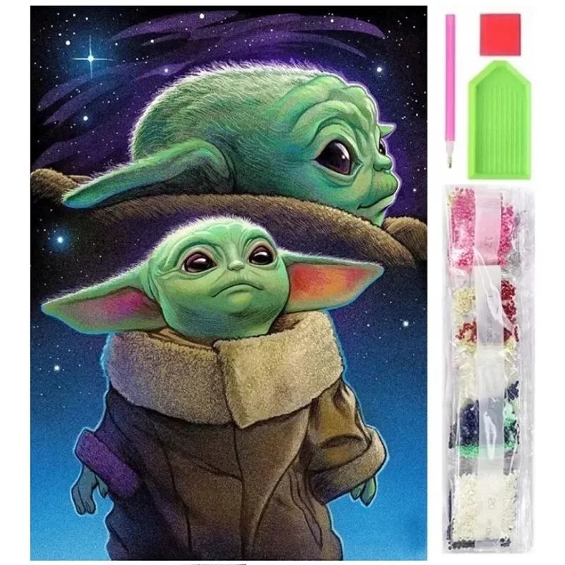 Diamantové mozaika YODA 5D obraz - RO5142