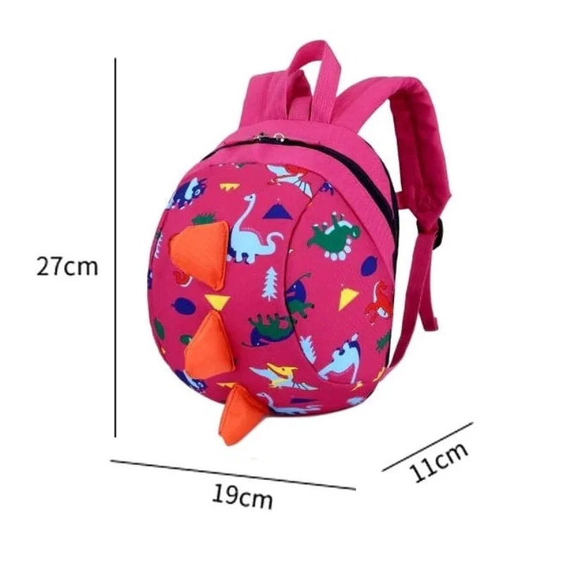 Holčičí růžový batoh do školky Dinosaurus T70