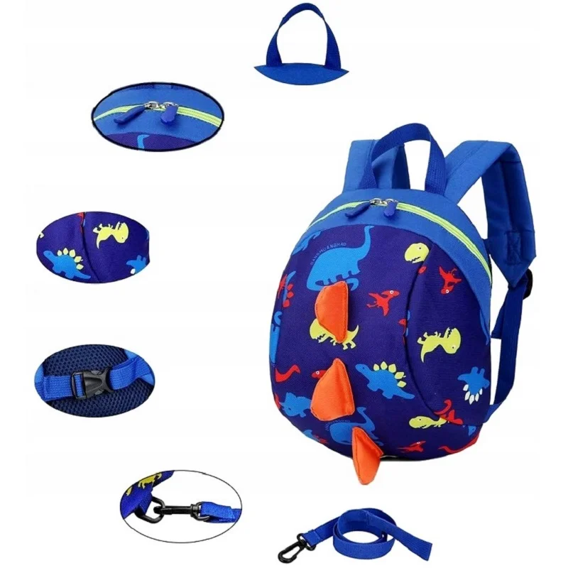 Dětský batůžek s vodítkem DINOSAURUS