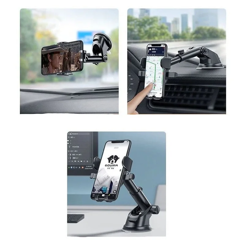 Otočný držák telefonu do auta na palubní desku