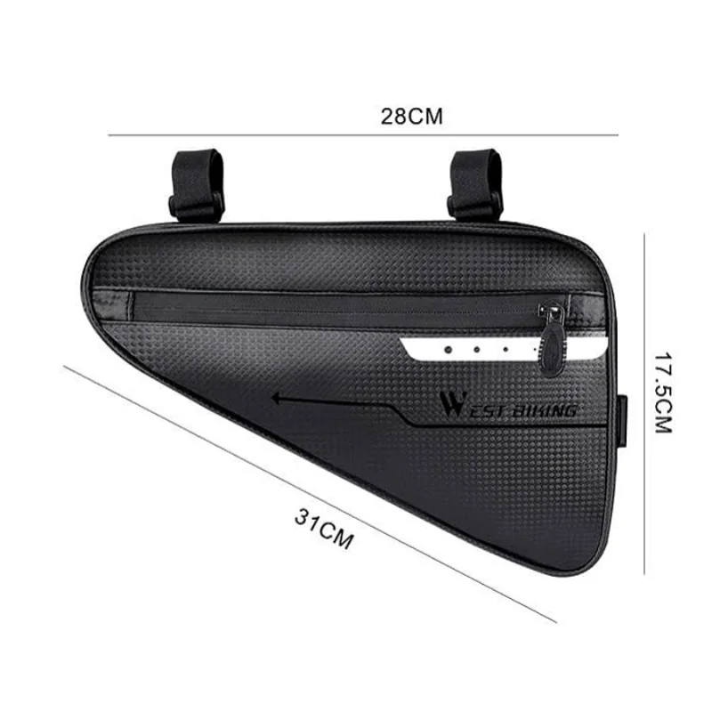 Velká brašna pod rám kola s reflexními prvky