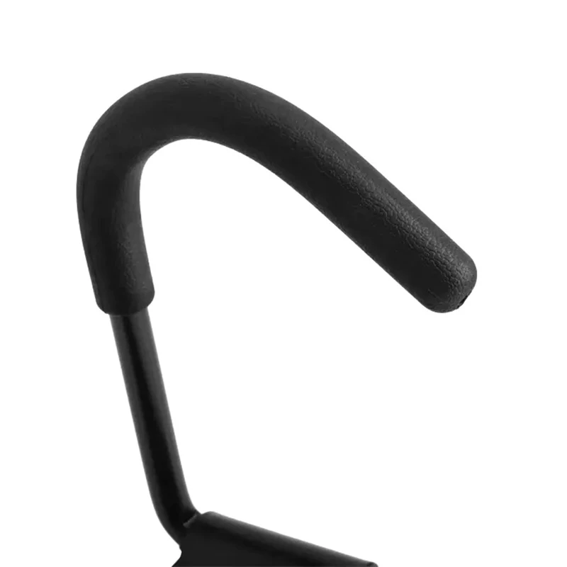 Nástěnný držák na kolo s hákem pro zavěšení - kovový, černý