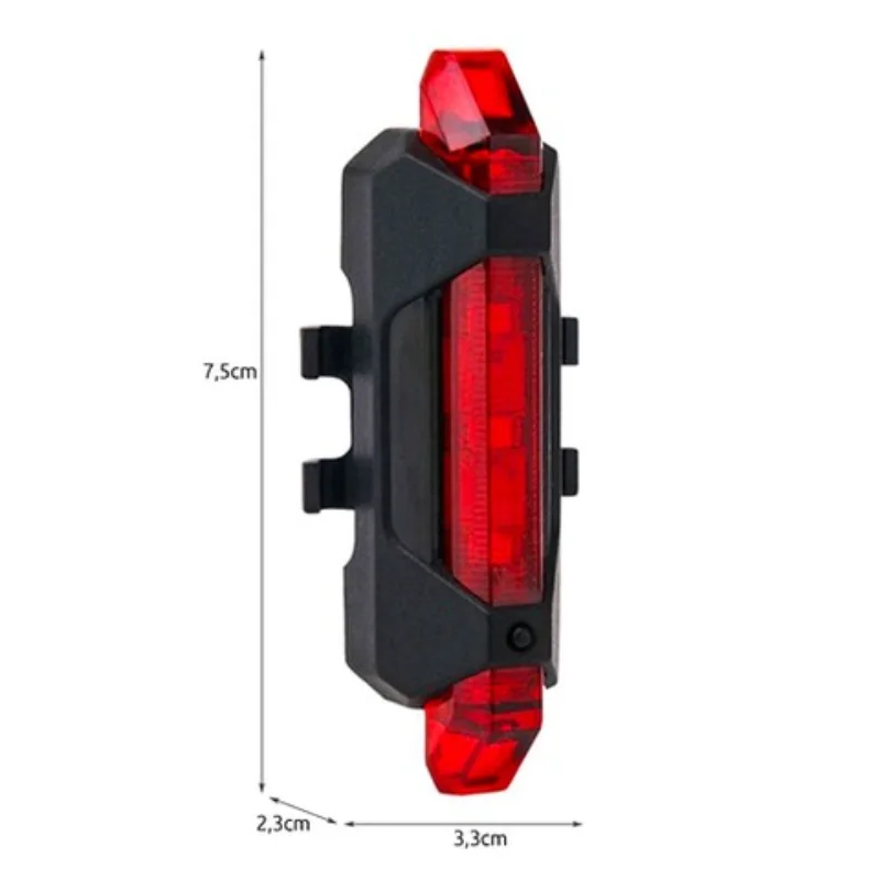 Zadní LED světlo na kolo s USB kabelem na dobíjení TRIZAND RO9