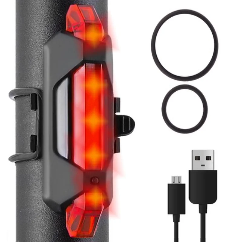 Kvalitní zadní USB LED světlo na kolo 