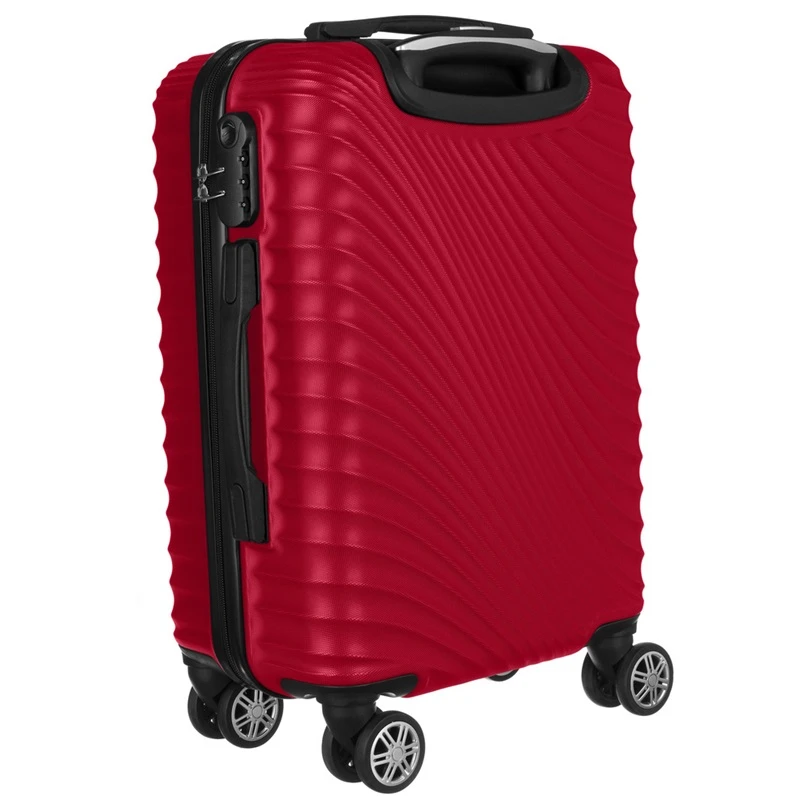 Červený cestovní malý kufr se zámkem PTM29