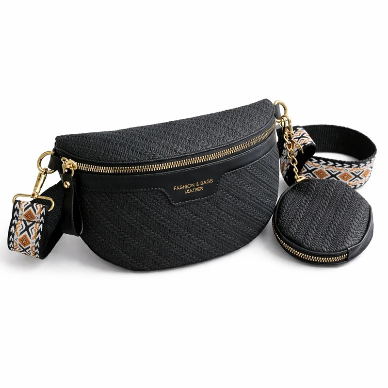 Kožená dámská městská crossbody ledvinka přes rameno Fashion GP96