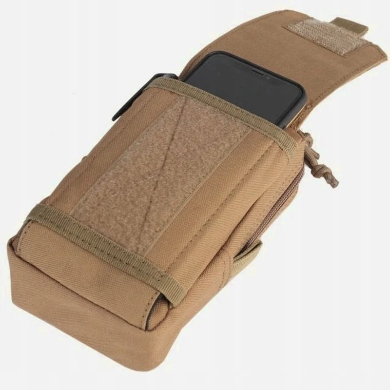 Taktická vojenská ledvinka na opasek s kapsou na telefon R126 