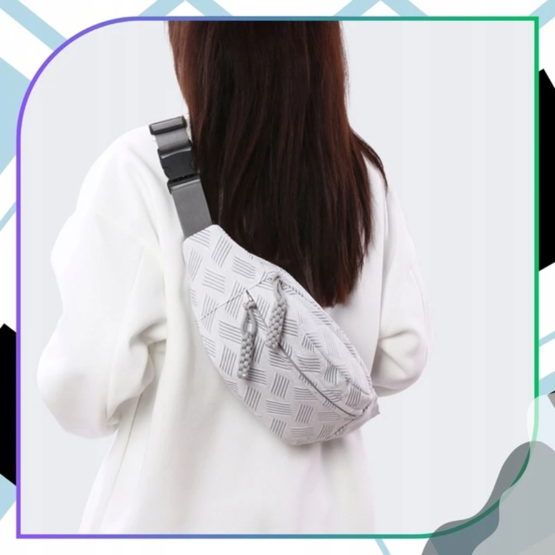 Šedá prostorná dámská ledvinka přes rameno R22