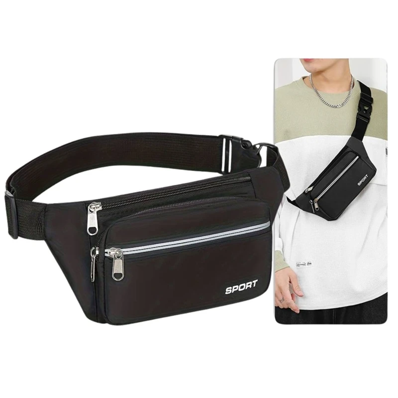 Moderní dámská i pánská ledvinka přes rameno SPORT R40 černá