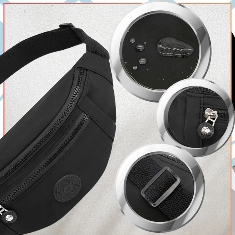 Voděodolná dámská i pánská ledvinka do pasu FANCY R41 - nastavitelný popruh, pevné zipy