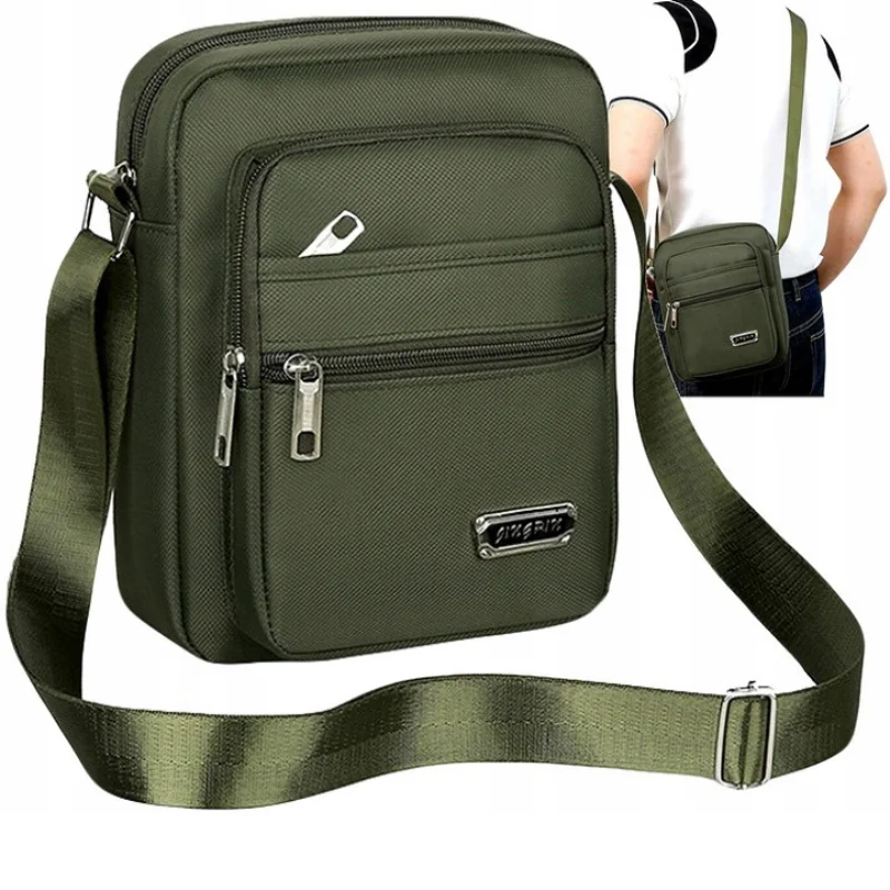 Pánská velká taštička přes rameno - zelená