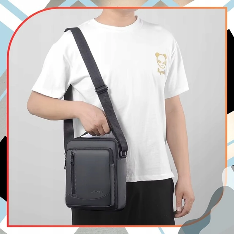 Pevná a odolná velká cestovní pánská taštička přes rameno R15