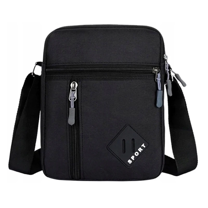 Cestovní pánská taštička přes rameno na telefon a doklady - černá