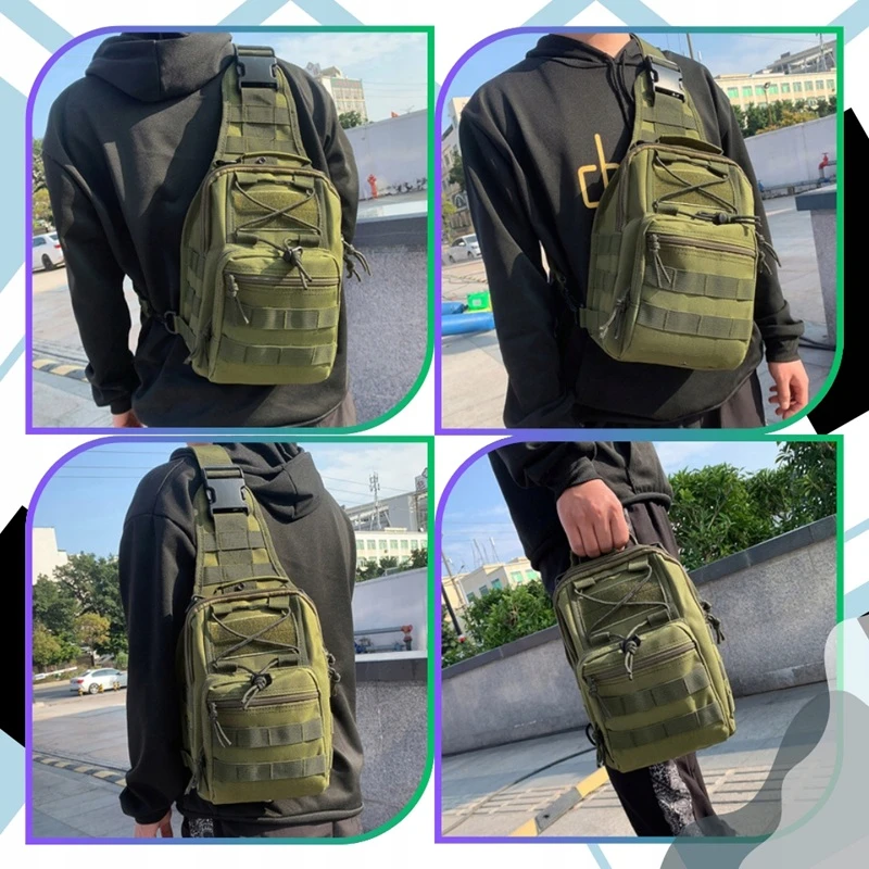 Taktický pánský malý Survival batoh přes rameno SURF PB02Z - zelené provedení