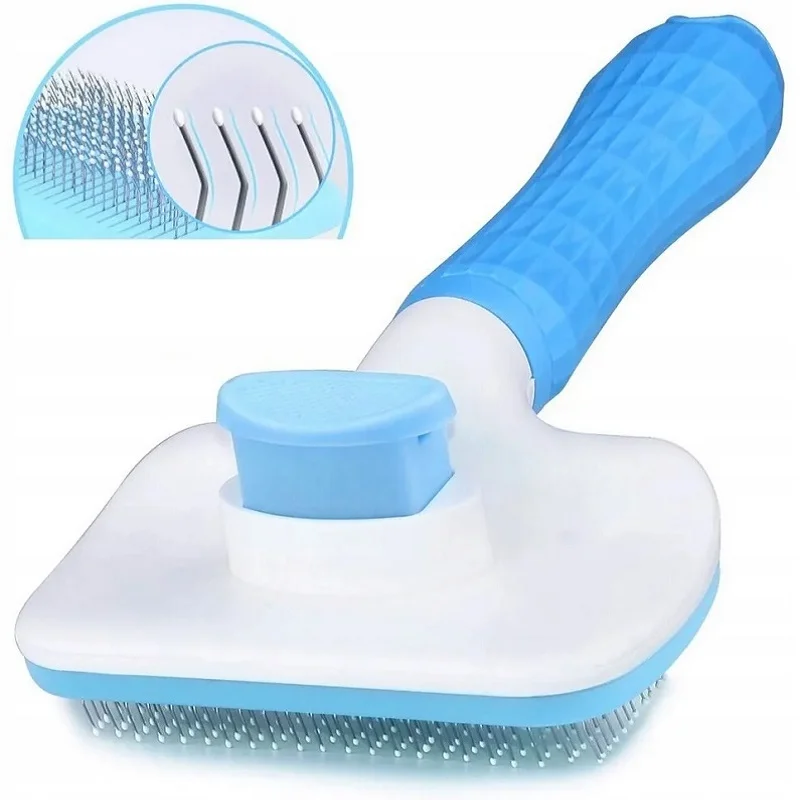 Čistící ergonomický kartáč na srst psa nebo kočky - RO2202