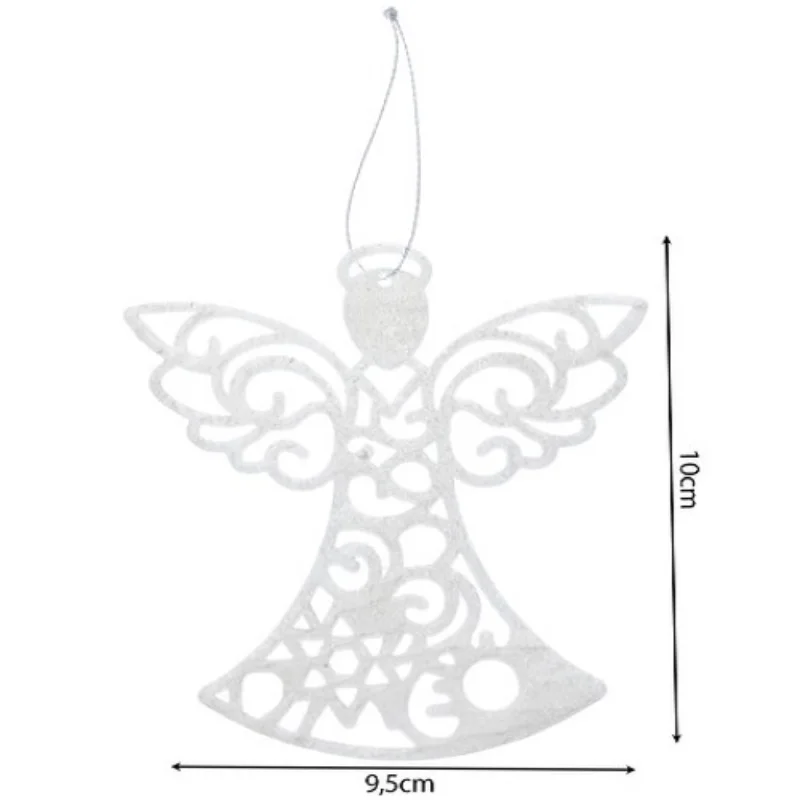 Třpytivý vánoční andělíčci na stromek RO707