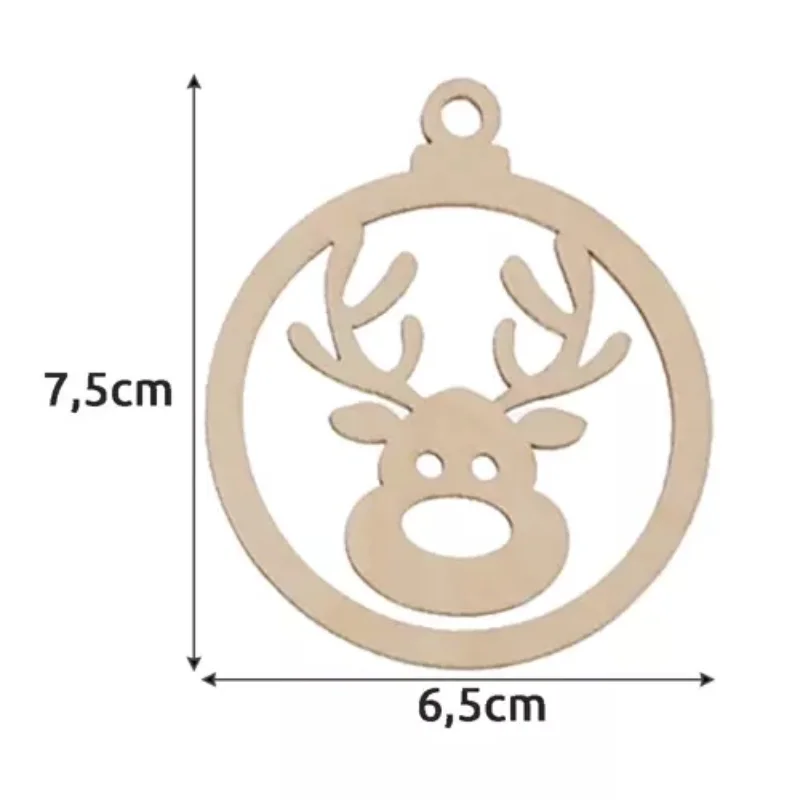 Dřevěné ozdoby na stromeček Ruhhy RO19913