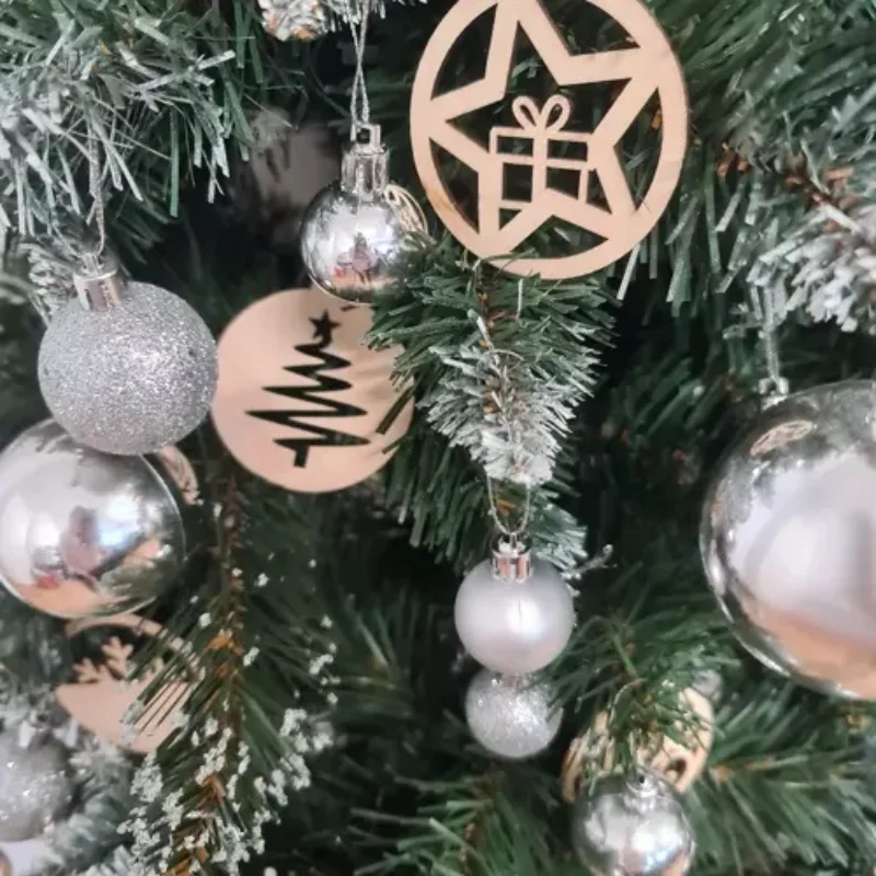 Vánoční ozdoby na stromek ze dřeva RO19913