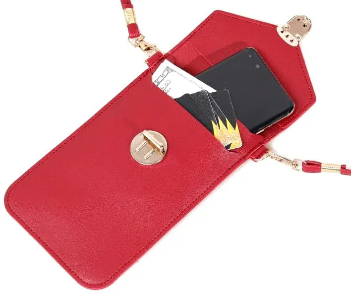 Dámská růžová kabelka na telefon