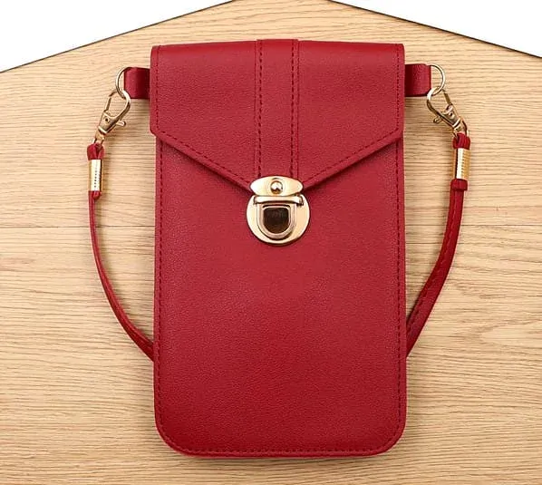 Dámská růžová kabelka na telefon