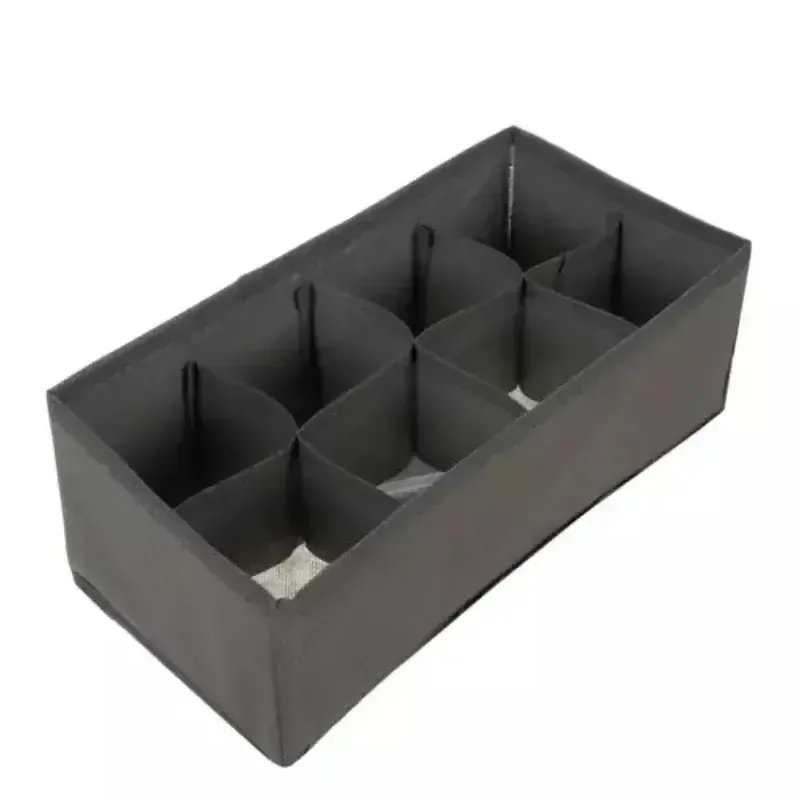 Organizér na prádlo sada 4 ks – textilní boxy do zásuvky, pruhy