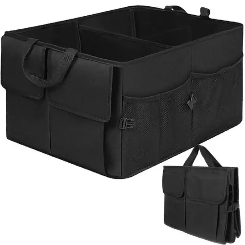 Organizér do kufru auta – skládací box na věci, černý