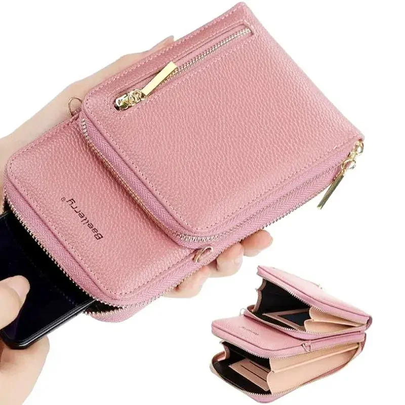 Dámská kabelka na mobil Baellerry B14 růžová crossbody