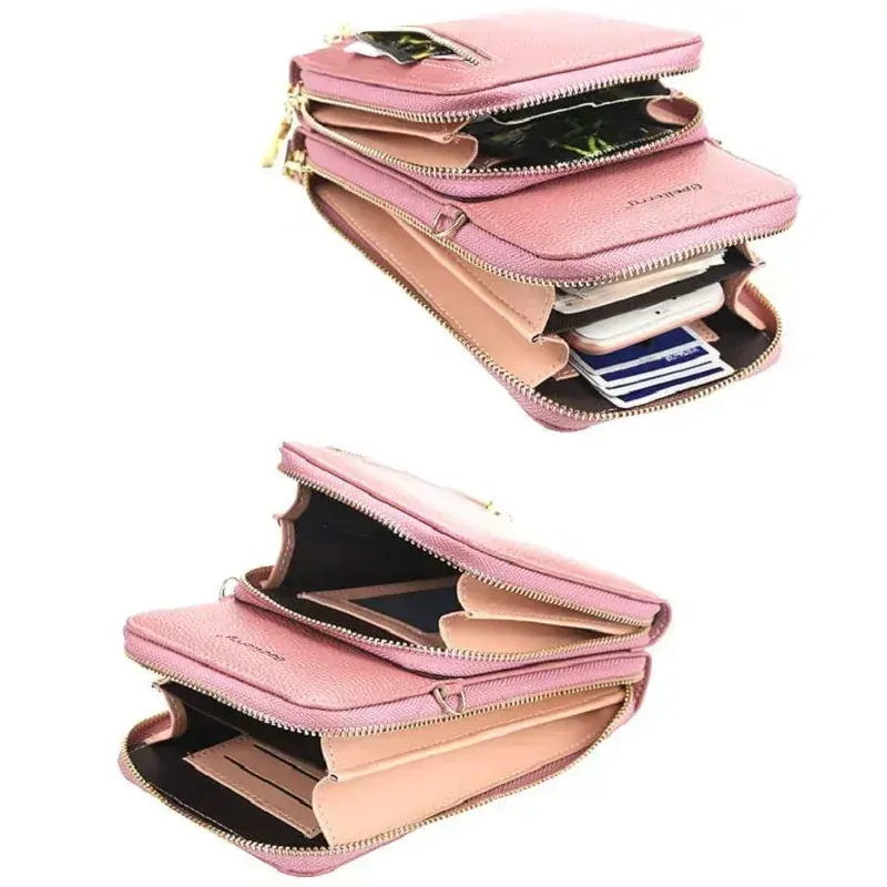 Dámská kabelka na mobil Baellerry B14 růžová crossbody