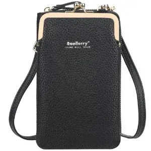 Dámská kabelka na mobil Baellerry BL1 crossbody peněženka černá