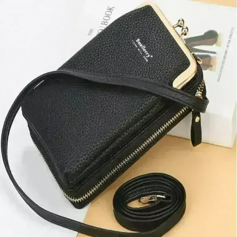 Dámská kabelka na mobil Baellerry BL1 crossbody peněženka černá