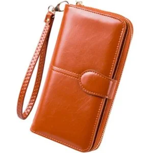 Hnědá dámská peněženka ROC33