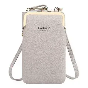 Dámská kabelka na mobil Baellerry BL1S crossbody malá šedá
