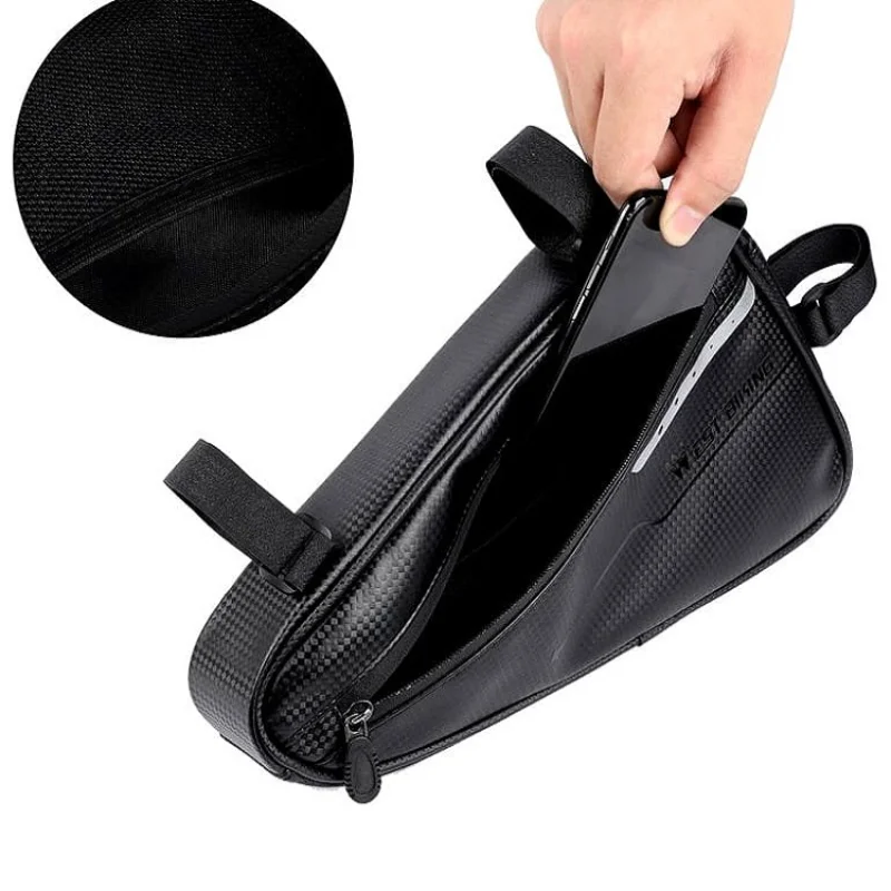 Černá brašna pod rám kola T5