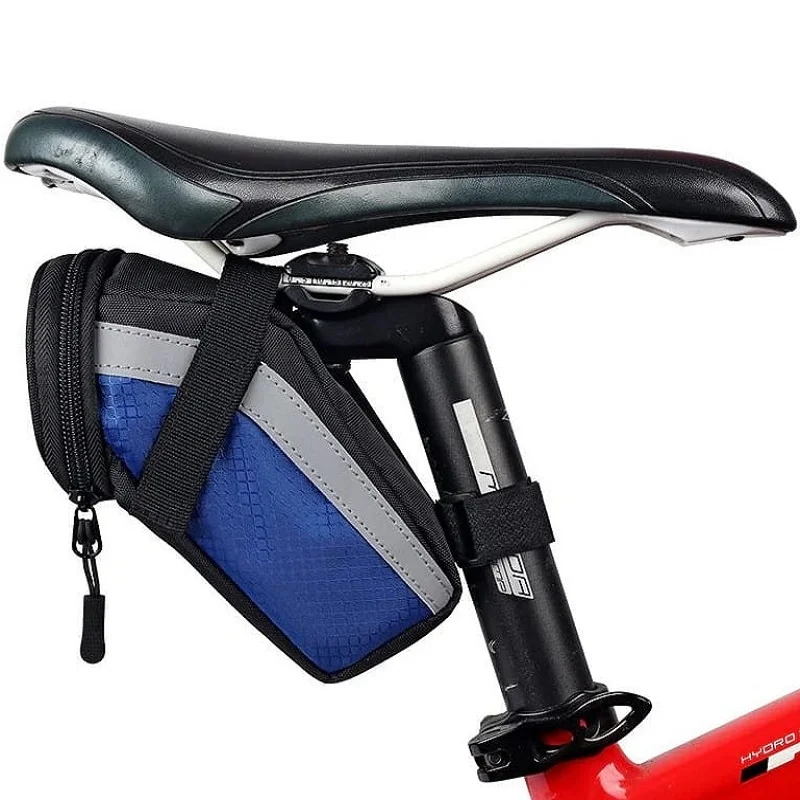 Modrá cyklistická brašna pod sedlo B-SOUL T47M