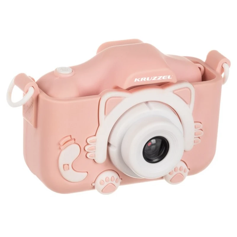 Růžový dětský digitální fotoaparát 